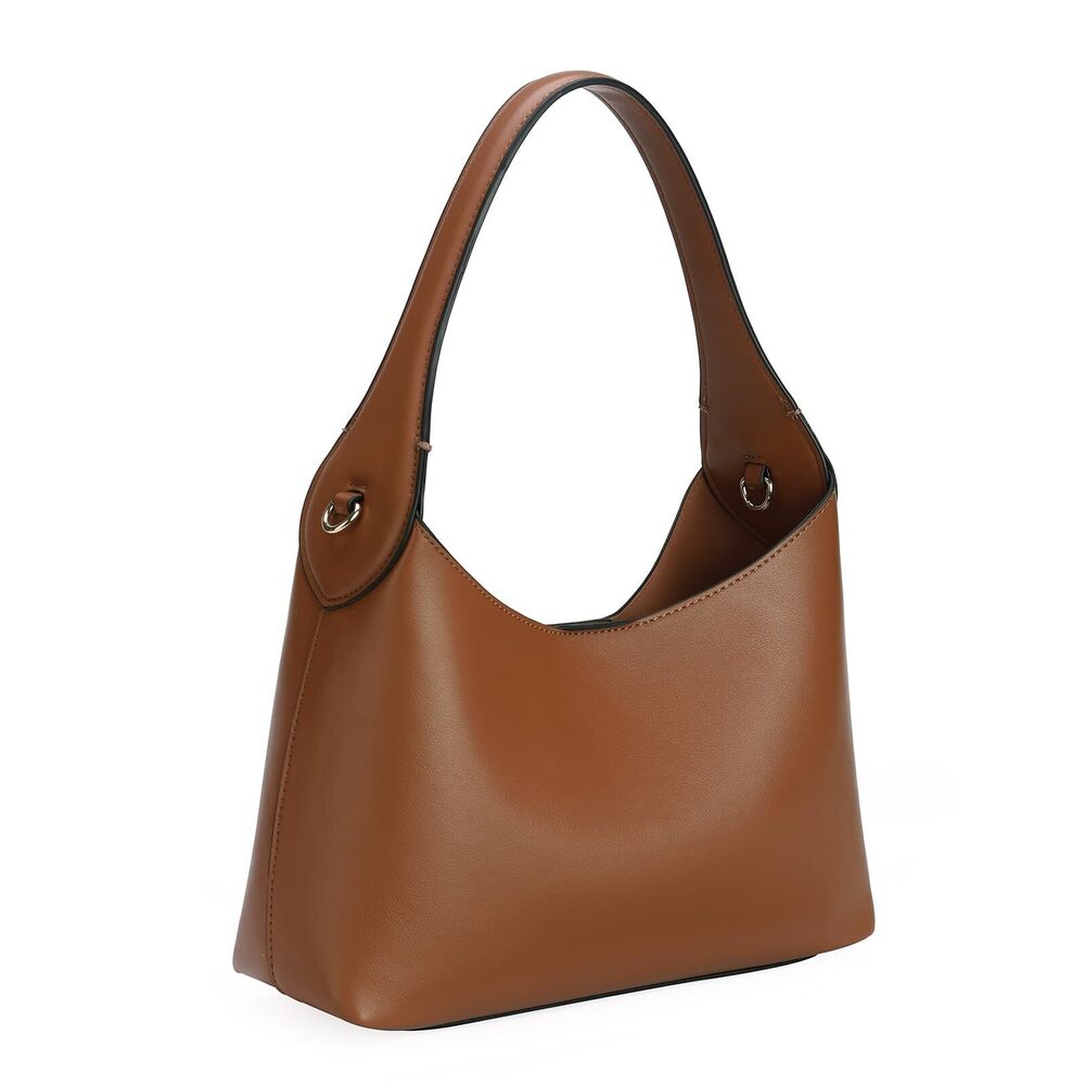 9342 Shoulder Bags Small Size Crossbody Handbags Purse Soft Leather Brown